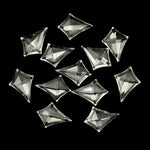 Load image into Gallery viewer, Clear Crystal Quartz Kite Shape Beads, Hand Carved Faceted Kite Shape Stone, Kite Shape Charms for Jewelry Making, 16 MM Gemstone Carvings