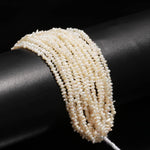 Load image into Gallery viewer, Freshwater Pearl Beads, Uneven Pearl Beads, White Luster Pearl for Jewelry Makings, Wholesale Irregular Pearl, 3-3.5 MM, 5 Inch Strand
