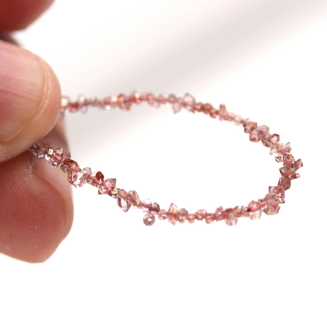 Vine Color Herkimer Diamond Beads: Raw Uncut Nuggets (1-2mm)