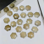 Load image into Gallery viewer, 2,3,4,5 Pcs Natural Grey Moonstone Hand Carved Flower Shape, Carved Flower Shape Gemstone For Jewellery, Flower Shape Gemstone, 10 mm