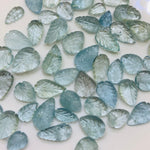 Load image into Gallery viewer, Gorgeous AAA Quality Natural Aquamarine Leaf Shape Carved Loose Gemstone, Leaf Carving For Jewellery 9-12 mm