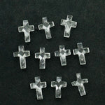 Load image into Gallery viewer, Natural Crystal Quartz Cross Shape Gemstone Beads, Faceted Cross Shape Charm Beads For Jewelry, Holy and Spiritual Cross Beads 15X10 MM