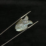 Load image into Gallery viewer, AAA+ Quality Flashy Labradorite Fish Carving Gemstone, Hand Carved Fish Shape Gemstone, 17X26 MM Fish Charm For Jewelry, Both Side Carved
