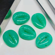 2,3,4,5 pcs 100% Natural chrysopase conch Shape Carved Gemstone, Loose Gemstone, codwis Shape Gemstone for Jewlery, Carved Gemstone 20X16 mm