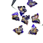 Load image into Gallery viewer, Sparkling Butterflies, Copper Amethyst Butterfly Shape Beads, Faceted Butterfly Gemstone, Purple Amethyst Carving Beads 14x10 MM, Charm Bead