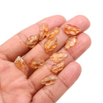 Load image into Gallery viewer, Natural Citrine Leaf Shape Carvings, AAA+ Hand Carved Citrine Leaf Shape Beads, 14 - 16 MM Approx