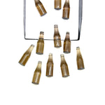 Load image into Gallery viewer, AAA+ Natural Smokey Quartz Mini Bottle Carving Beads, Bottle Shape Hand Carved Gemstone, Jewelry Making Charms, 7X21 MM Miniature Carvings