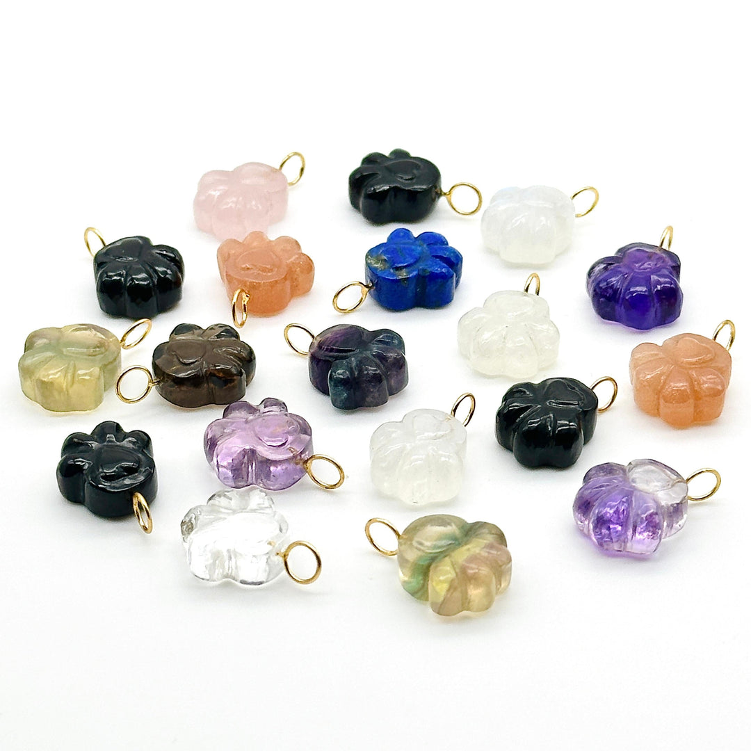 Natural Hand Carved Dog Paw Shape Pendants, AAA Gemstones Paw Charm Pendant, Everyday Wear Girl Jewelry, 13 MM Paw Jewelry, Gift For Her