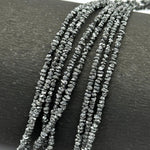 Load image into Gallery viewer, ROUGH DIAMONDS BEADS, Black Diamond Raw Uncut Beads, 1-2 mm Raw Diamond Beads, Black Diamond Nuggets Chips Beads, Diamond Rough Beads Strand