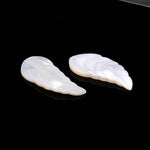Load image into Gallery viewer, 1 Pc Mother of Pearl Leaf Shape Beads, AAA Luster Pearl Leaf Shape Charms, Top face Drill Pearl Charms, Jewelry Making Beads, 30 MM