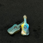Load image into Gallery viewer, Flashy Labradorite Guitar Shape Carving Beads, Little Guitar Shape Hand Carved Gemstone, 26 MM, Miniature Guitar Gemstone, Tiny Charms
