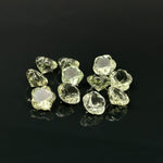 Load image into Gallery viewer, Natural Green Amethyst Flower Shape Faceted Gemstone, Flower Shape Carving Cut Stones For Jewelry Making, 10 MM Clear Visible Crystal Beads