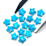 Load image into Gallery viewer, AAA Blue Turquoise Star Shape Briolettes, Turquoise Faceted Star Beads, Wholesale Loose Beads for Jewelry, 12 MM, Hand Carved Star Charms