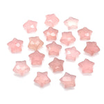 Load image into Gallery viewer, Amazing Pink Chalcedony Star Shape Briolettes, Pink Faceted Hand Carved Star Beads, Star Shape Gemstone Charms, 10 MM Loose Star Beads