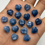 Load image into Gallery viewer, AAA Blue Opal Heart Shape Beads, Blue Opal Faceted Heart Shape Briolette's, Hand Carved Heart Charms for Jewelry Making, 13 MM, Opal Beads