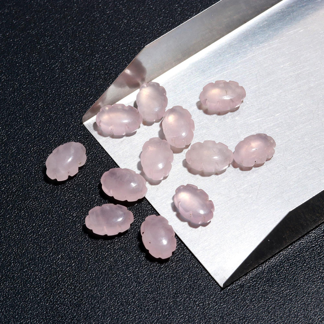 Natural Rose Quartz Clouds Shape Beads, AAA Rose Quarz Smooth Cloud Shape Beads, Hand Carved Charms, 12 MM, Loose Carved Briolettes