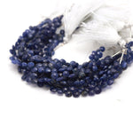 Load image into Gallery viewer, Natural Sodalite Heart Shape Briolettes, Blue Sodalite Heart Shape Beads, 6" Faceted Heart Beads, 6 MM Heart Beads, Moonstone Beads