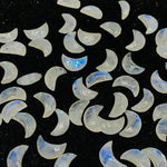 Load image into Gallery viewer, Rainbow Moonstone Faceted Moon Shape Beads, Hand Carved Briolettes Beads, Flashy Moonstone Beads, Celestials Moon Beads 12 MM