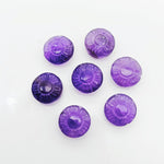 Load image into Gallery viewer, 2,3,4,5pcs 100% Natural Amethyst Fancy Shape Carved Gemstone, Loose Gemstone, coin Shape Gemstone for Jewlery, Carved Gemstone 11 mm