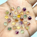 Load image into Gallery viewer, AAA Multi Fluorite Star Shape Beads, Natural Fluorite Star Shape Beads, 6 MM Star Shape Gemstone for Jewlery, 6 Sides Carving Star Beads