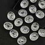 Load image into Gallery viewer, Natural Crystal Quartz Evil Eye Beads, Hand Carved Gemstone Beads, Loose Oval Eye Beads, Evil Eye Charm Beads, Loose Carving Beads 10X12 MM