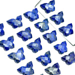 Load image into Gallery viewer, Lapis Lazuli Butterfly Beads: Handmade Faceted Gemstone Charms (14x10 MM)