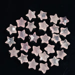 Load image into Gallery viewer, Miniature Stars, Natural Rose Quartz Faceted Carved Star Beads, Star Shape Gemstone for Jewelry, 8 mm Star Shape Briolette's, Star Charms