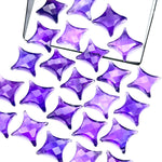 Load image into Gallery viewer, Natural Amethyst Ninja Star Shape Carving Beads, Fancy Star Shape Gemstone Beads, 11X15 MM Jewelry Making Star Shape Briolettes Loose Beads