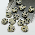 Load image into Gallery viewer, Natural Dalmatian Jasper Shell Shape Briolette's, Hand Carved Shell Shape Beads, Shell Shape Gemstone For Jewelry Making, 12 MM