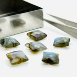 Load image into Gallery viewer, 2,3,4,5,6 Pcs 100% Natural Labradorite fancy Shape Jewlery Making Loose Gemstone, faceted Gemstone, Gemstone for Jewlery 11X12mm.