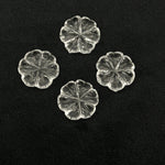 Load image into Gallery viewer, Natural Crystal Quartz Flower Shape Carved Gemstone, Flower Shape Carving, Carved Gemstone For Jewlery 17 mm, Craft Making Flower Charm