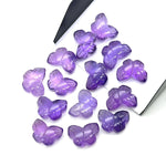 Load image into Gallery viewer, Amazing Amethyst Hand Carved Butterfly , Natural Amethyst Faceted Butterfly Briolettes, Purple Amethyst Loose Gemstone Charm Beads 13MM