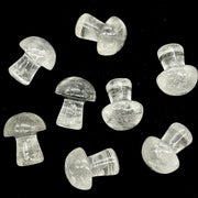 1 Pc Natural Crystal Quartz Mushroom Shape Stone, Mushroom Shape Gemstones, 22 MM Mushroom Carving Stones, Mushroom Crystal, Crystal Healing