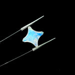 Load image into Gallery viewer, Top Quality Rainbow Moonstone Ninja Star Shape Beads, Natural Rainbow Moonstone Star Gemstone Beads, 15 MM, Star Shape Briolettes, Crystals
