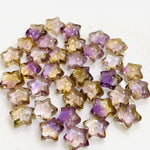 Load image into Gallery viewer, AAA+ Natural Ametrine Star Shape Briolettes, Hand Carved Smooth Star Shape Beads, Ametrine Stars for Jewelry Making, 10 MM Loose Gemstones