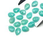 Load image into Gallery viewer, Amazing Amazonite Pear Shape Beads, AAA+ Quality Faceted Teardrop Bead, 9X12 MM Briolette Beads, Matched Pairs, Jewelry Making Beads