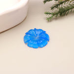 Load image into Gallery viewer, Blue Chalcedony Hand Carved Flower Shape Stone, Flower Charms, 25 MM Reiki Healing Crystal Gifts, Floral Gemstones for Home Decor