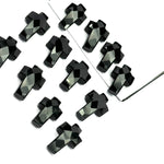 Load image into Gallery viewer, 1,2,3,4,5 pcs Natural Black Onyx Cross Shape Gemstone Beads, Faceted Cross Shape Carving Beads, 15X10 MM Cross Shape Charms, Energy Beads