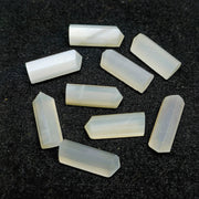 Natural White Moonstone Faceted Pencil Shape Gemstone, Moonstone Loose Gemstone Beads, Fancy Shape Hand Carved Gemstones for Jewlery 15X6 MM