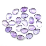 Load image into Gallery viewer, AAA+ Quality Pink Amethyst Faceted Pear Shape Beads, 9X12 MM Pink Briolette's Beads, Matched Pairs, Jewelry Making Pear Shape Beads