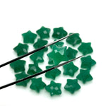 Load image into Gallery viewer, Natural Green Onyx Star Shape Briolettes, Carved Star Shape Beads, Green Onyx Faceted Star Charms, Wholesale Loose Beads for Jewelry, 12 MM