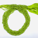 Load image into Gallery viewer, AAA Quality 100% Natural Peridot Faceted Round Shape Beads Strand, 12 inch Strand, Gemstone For Jewellery, 2 mm (Approx)