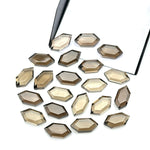 Load image into Gallery viewer, Natural Smokey Quartz Hexagon Beads, New Fancy Shape Charms For Jewelry, 7X14 Geometrical Shape Gemstone Beads, Wholesale Carving Beads