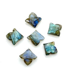 Load image into Gallery viewer, 2,3,4,5,6 Pcs 100% Natural Labradorite fancy Shape Jewlery Making Loose Gemstone, faceted Gemstone, Gemstone for Jewlery 11X12mm.