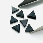 Load image into Gallery viewer, AAA Quality 100% Natural black onyx Triangle Shape Loose Gemstone, Triangle Shape Loose Gemstone, Gemstone For Jewlery,12mm