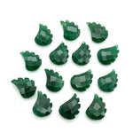 Load image into Gallery viewer, AAA Green Aventurine Leaf Shape Beads, Hand Carved Aventurine Leaf Shape Briolette's, Faceted Fancy Carvings for Jewelry Making, 11X15 MM