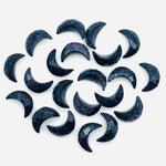 Load image into Gallery viewer, Pretty Black Sunstone Carved Moon Shape Beads, Hand Carved Moon Shape Gemstone Beads For Jewelry, Moon Shape Briolette's, Moon Charms 12 MM