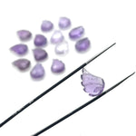 Load image into Gallery viewer, Natural Amethyst Leaf Shape Beads, Amethyst Leaf Shape Briolette's, Faceted Fancy Carvings for Jewelry, 11X15 MM, Wholesale Gemstone Beads