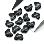 Load image into Gallery viewer, Natural Black Onyx Butterfly Shape Beads, AAA Black Onyx Hand Carved Butterfly Briolettes, Gemstone Carvings, 13 MM Mini Butterfly Charms