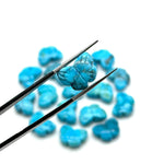 Load image into Gallery viewer, AAA Blue Turquoise Butterfly Shape Beads, Turquoise Hand Carved Butterfly Briolette, Gemstone Carving Beads, 13 MM Jewelry Making Charms